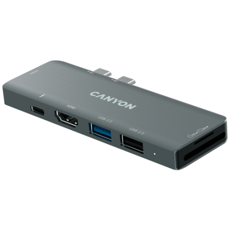 Canyon Ds-5 Usb 20 Type-C Grey